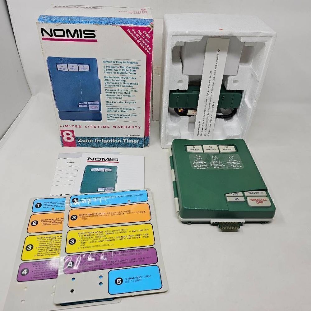 NOMIS 8 ZONE STATION IRRIGATION SPRINKLER CONTROLLER MODEL G903